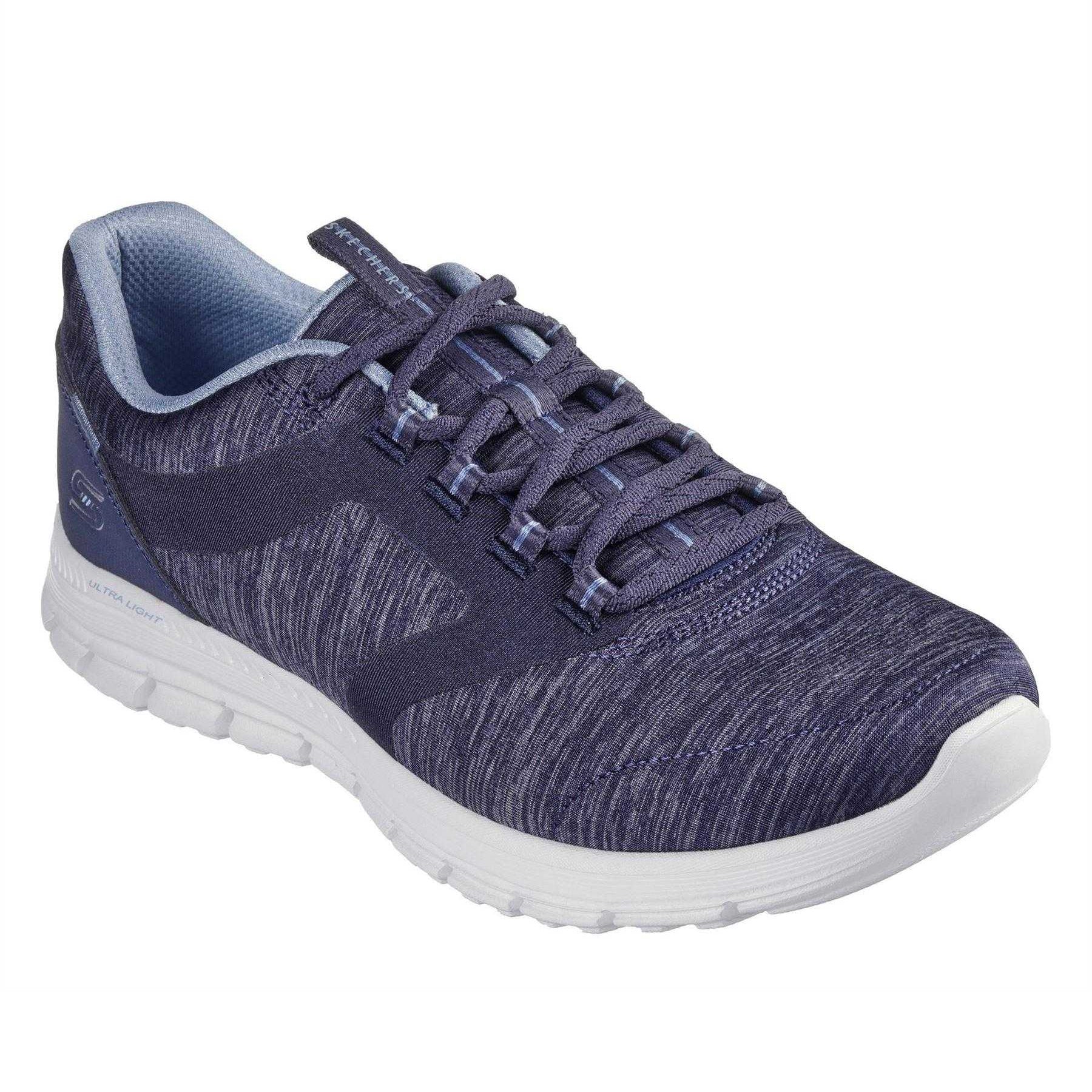 Navy - Back - Skechers Womens-Ladies Luminate Trainers