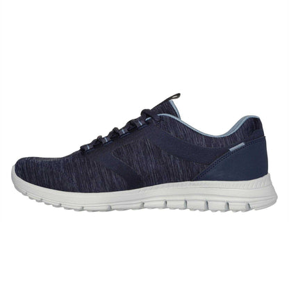 Navy - Side - Skechers Womens-Ladies Luminate Trainers