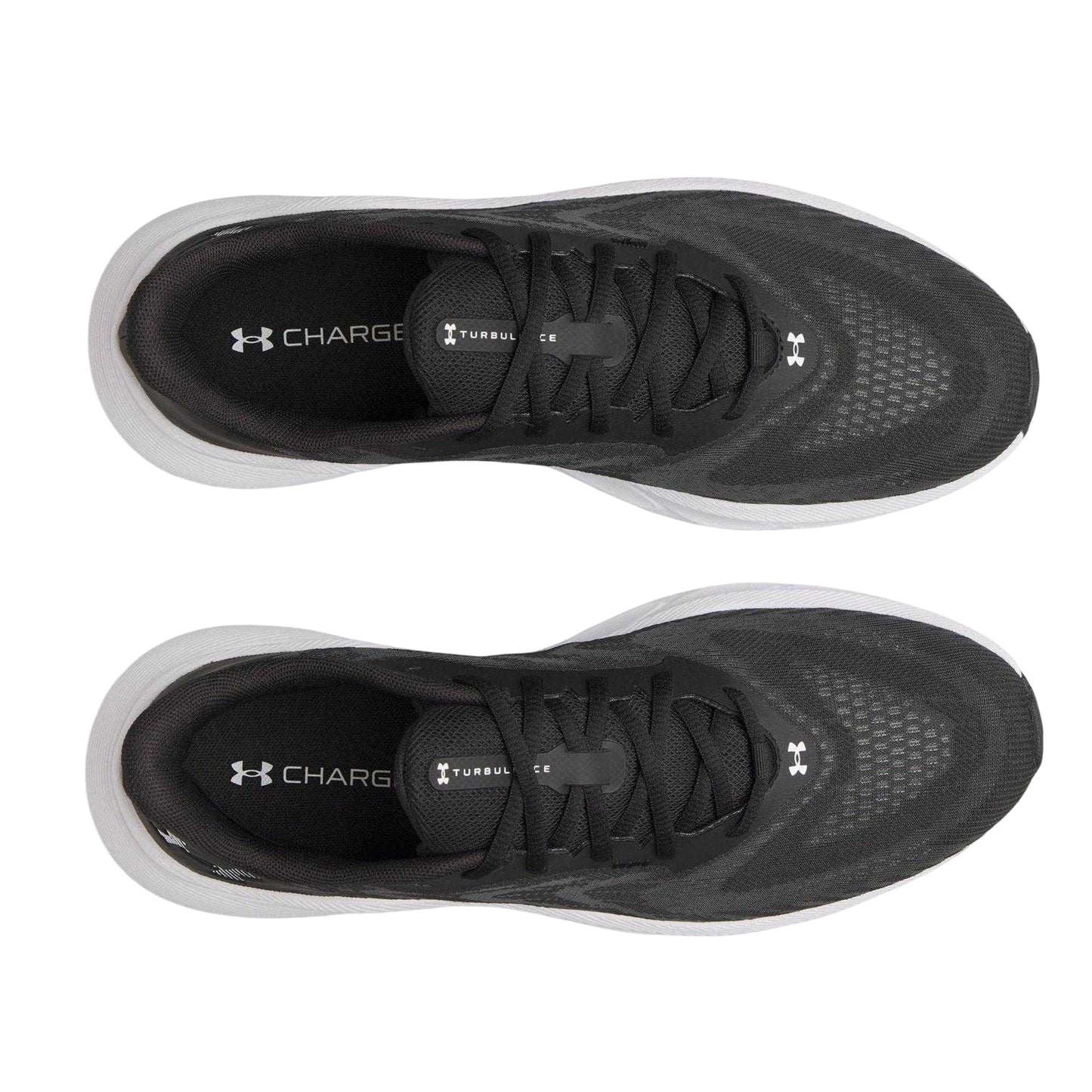 Black-White - Side - Under Armour Mens Running Shoes
