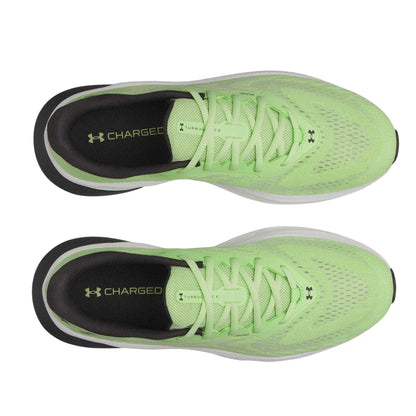 Lime-Black - Side - Under Armour Mens Running Shoes