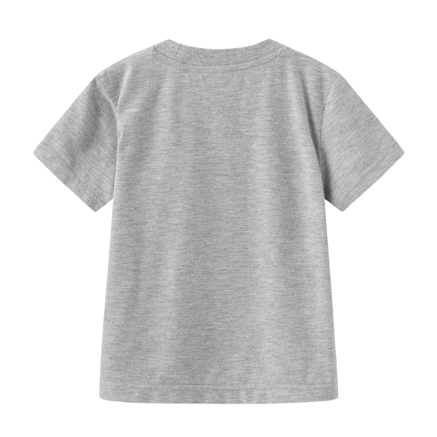 Grey - Back - Disney Childrens-Kids Mickey Mouse T-Shirt