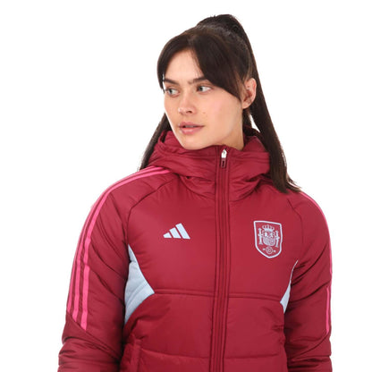 Red - Side - Adidas Womens-Ladies Spain Condivo 22 Jacket