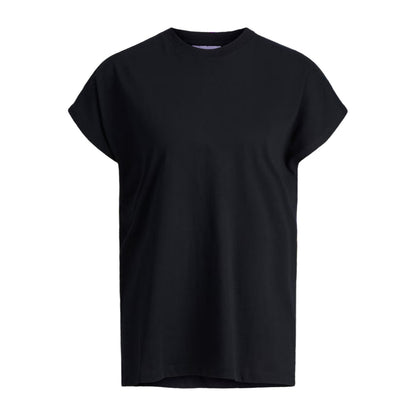 Black - Front - JJXX Womens-Ladies Plain Boxy Sleeveless T-Shirt