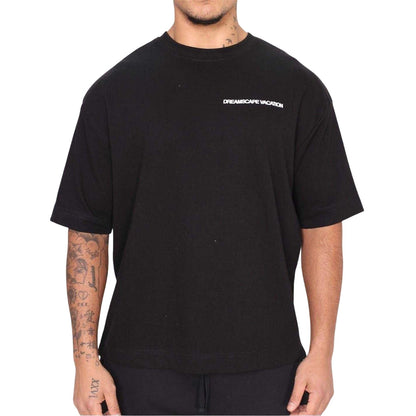 Black - Side - Rose London Mens Dreamscape T-Shirt