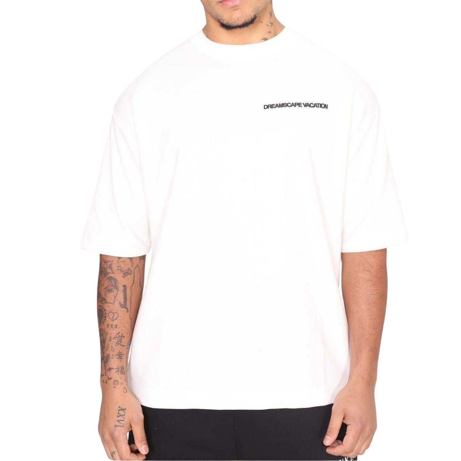 Off White - Side - Rose London Mens Dreamscape T-Shirt