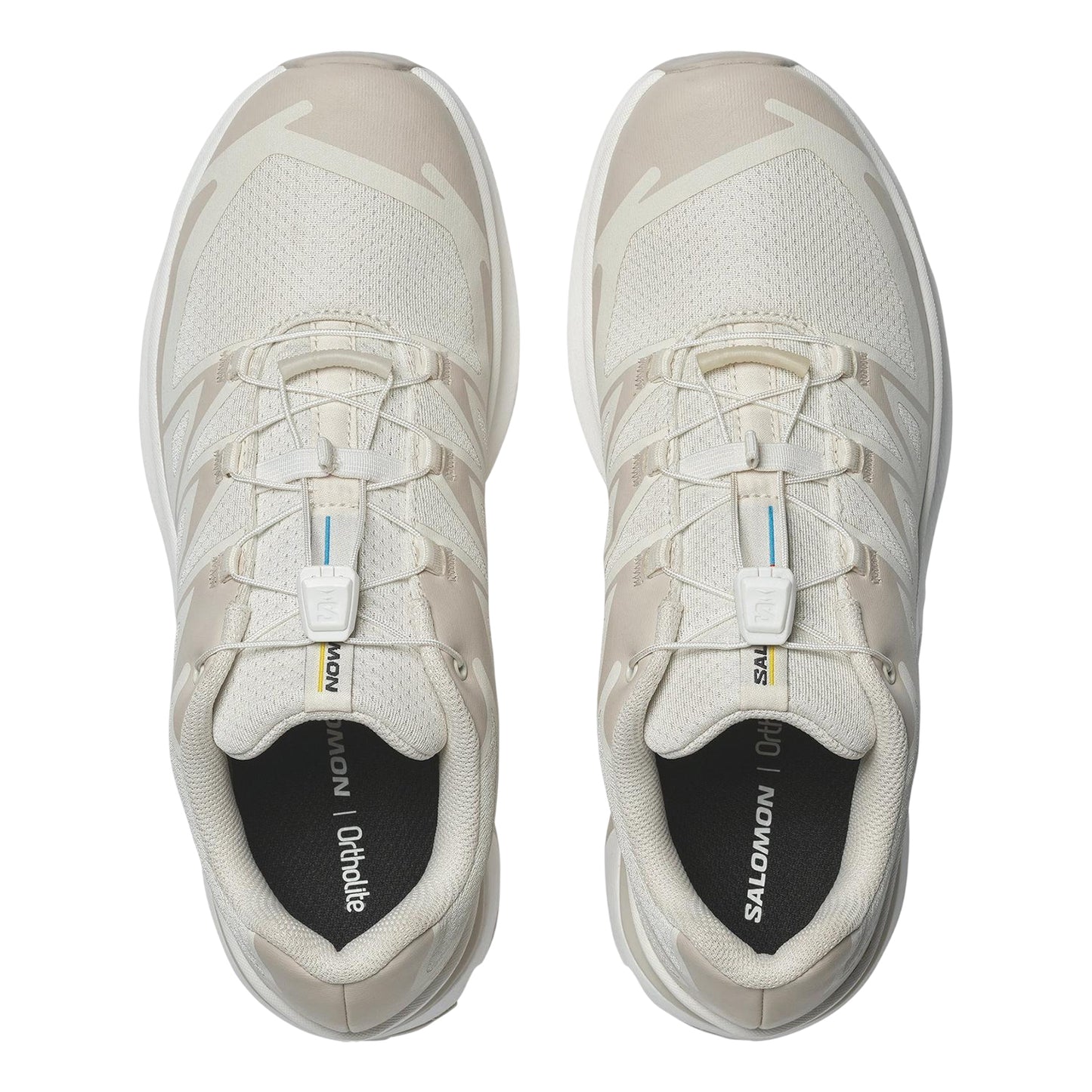 Vanilla-Rainy Day - Side - Salomon Womens-Ladies EVR Low Cut Trainers