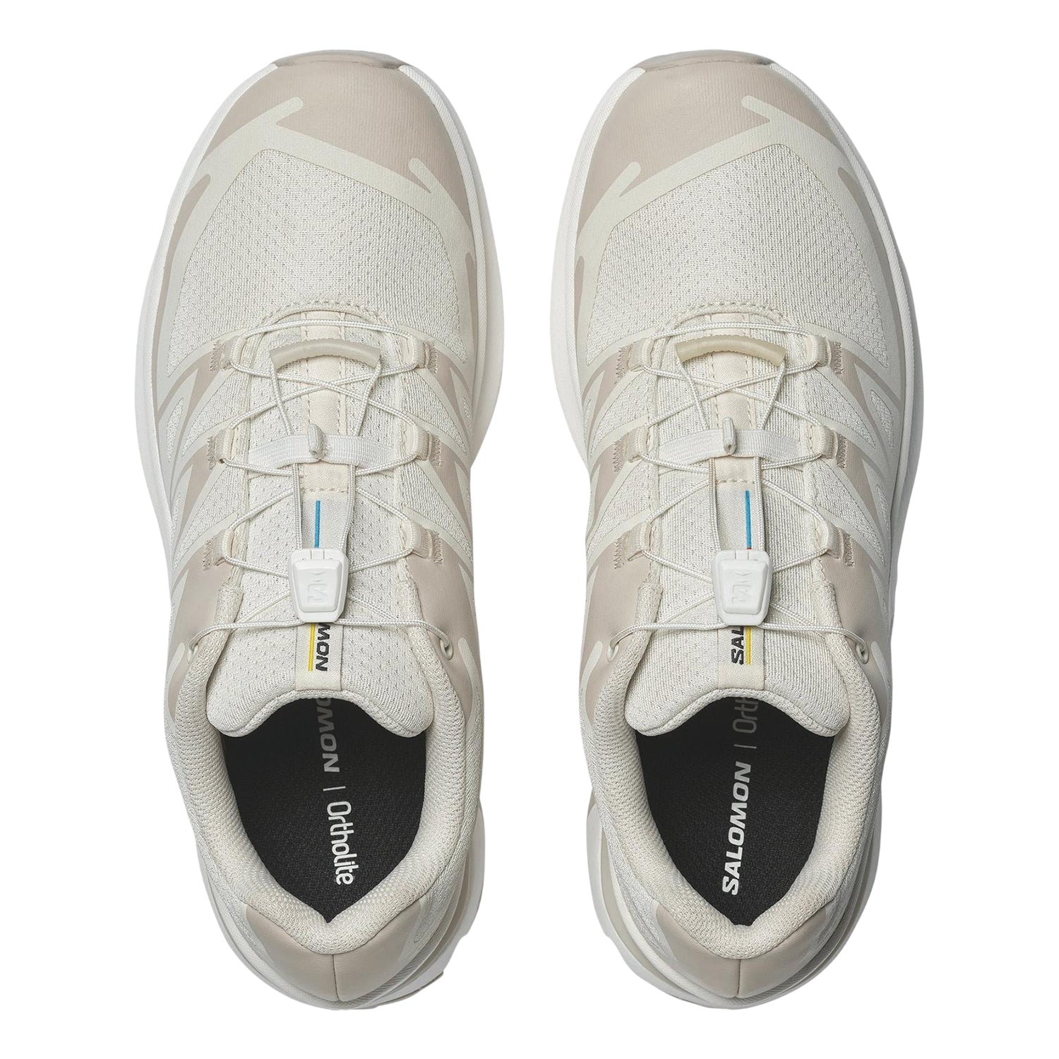 Vanilla-Rainy Day - Side - Salomon Womens-Ladies EVR Low Cut Trainers