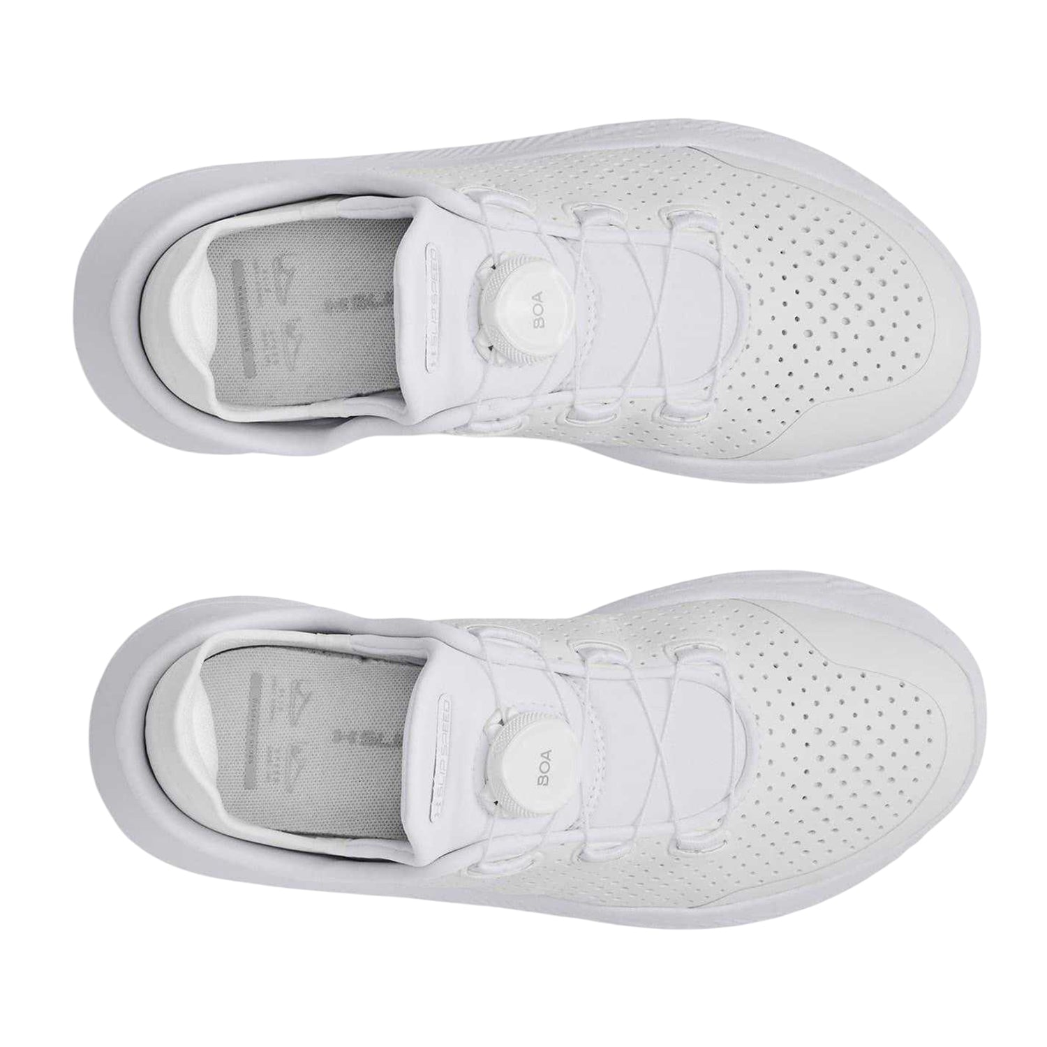 White - Side - Under Armour Womens-Ladies SlipSpeed Trainers