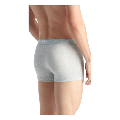 White-Grey-Black - Back - Adidas Mens Originals Boxer Briefs (Pack of 3)