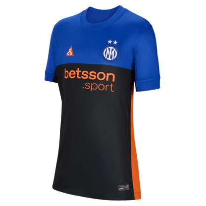 Blue-Black - Front - Nike Childrens-Kids ACG Inter Miami CF Football Jersey