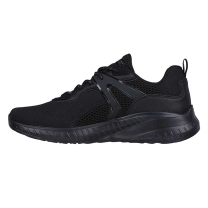 Black - Back - Skechers Womens-Ladies Bobs Squad Chaos Trainers