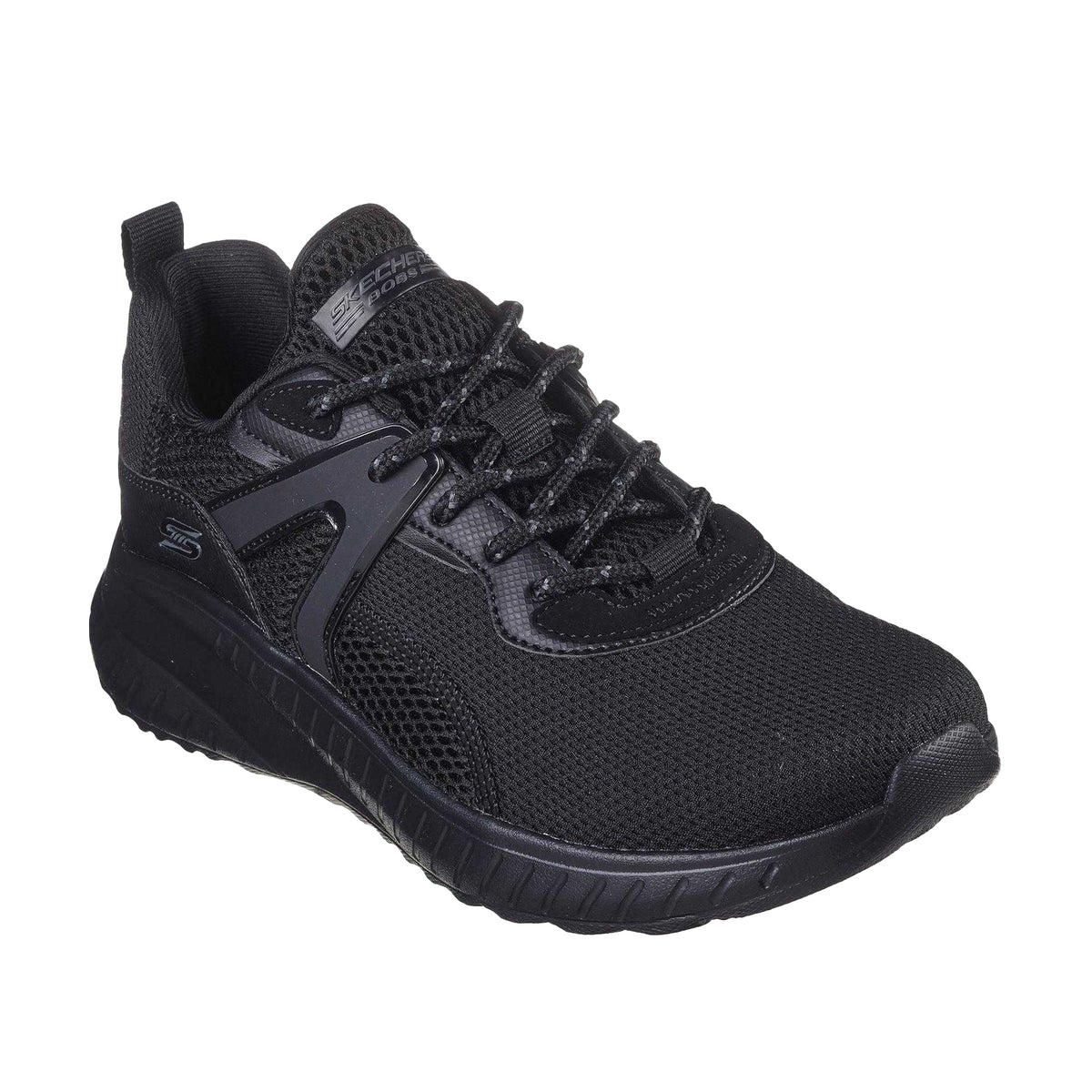Black - Front - Skechers Womens-Ladies Bobs Squad Chaos Trainers