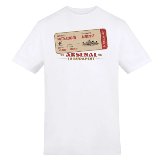 White - Front - AWD Mens Champions League Finals 2026 Arsenal FC T-Shirt