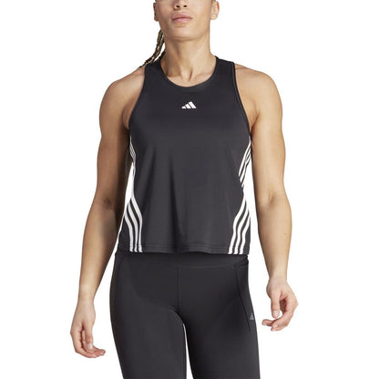 Black-White - Lifestyle - Adidas Womens-Ladies Hyperglam Aeroready Tank Top
