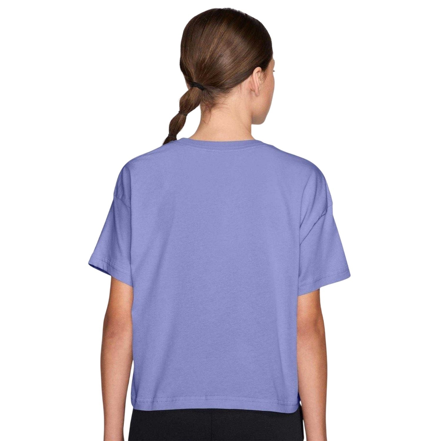 Light Thistle - Back - Nike Girls Swoosh Regular T-Shirt