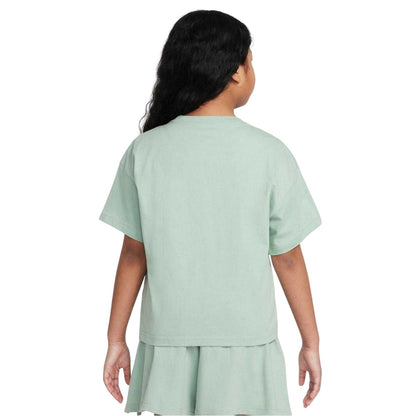 Green - Back - Nike Girls Swoosh Regular T-Shirt