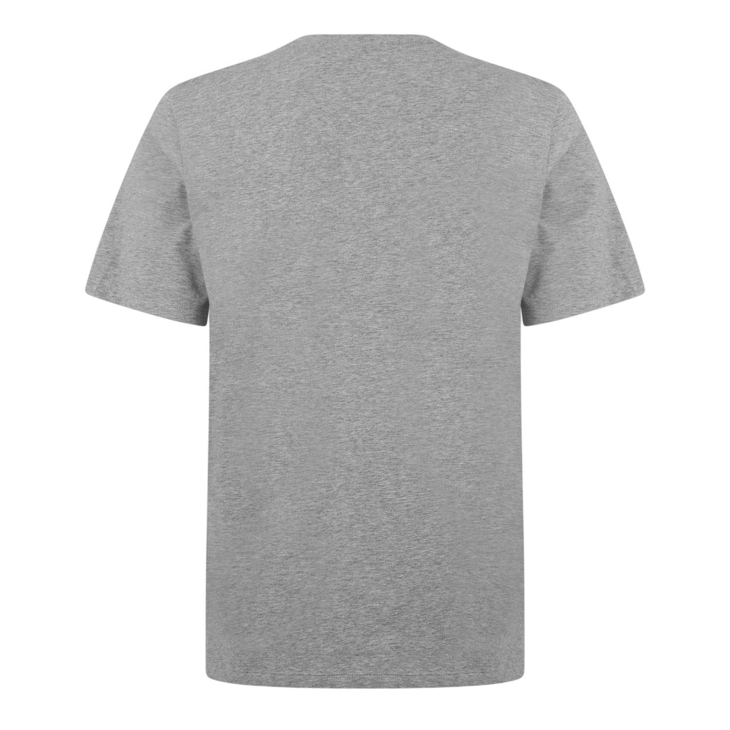 Medium Grey - Back - Boss Mens Mixmatch Crew Neck Short-Sleeved T-Shirt