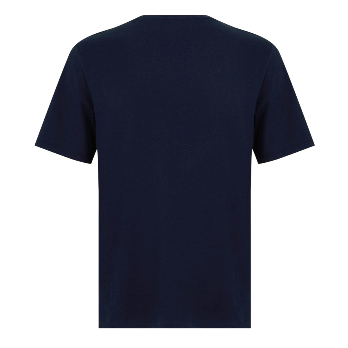 Navy - Back - Boss Mens Mixmatch Crew Neck Short-Sleeved T-Shirt