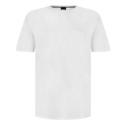 White - Front - Boss Mens Mixmatch Crew Neck Short-Sleeved T-Shirt