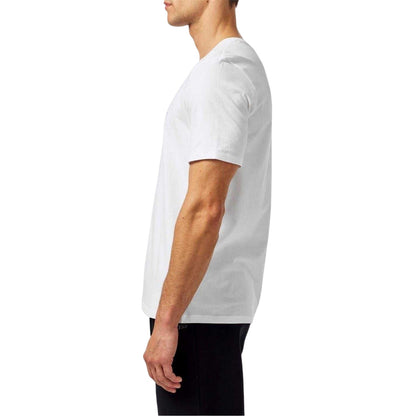 White - Side - Boss Mens Mixmatch Crew Neck Short-Sleeved T-Shirt