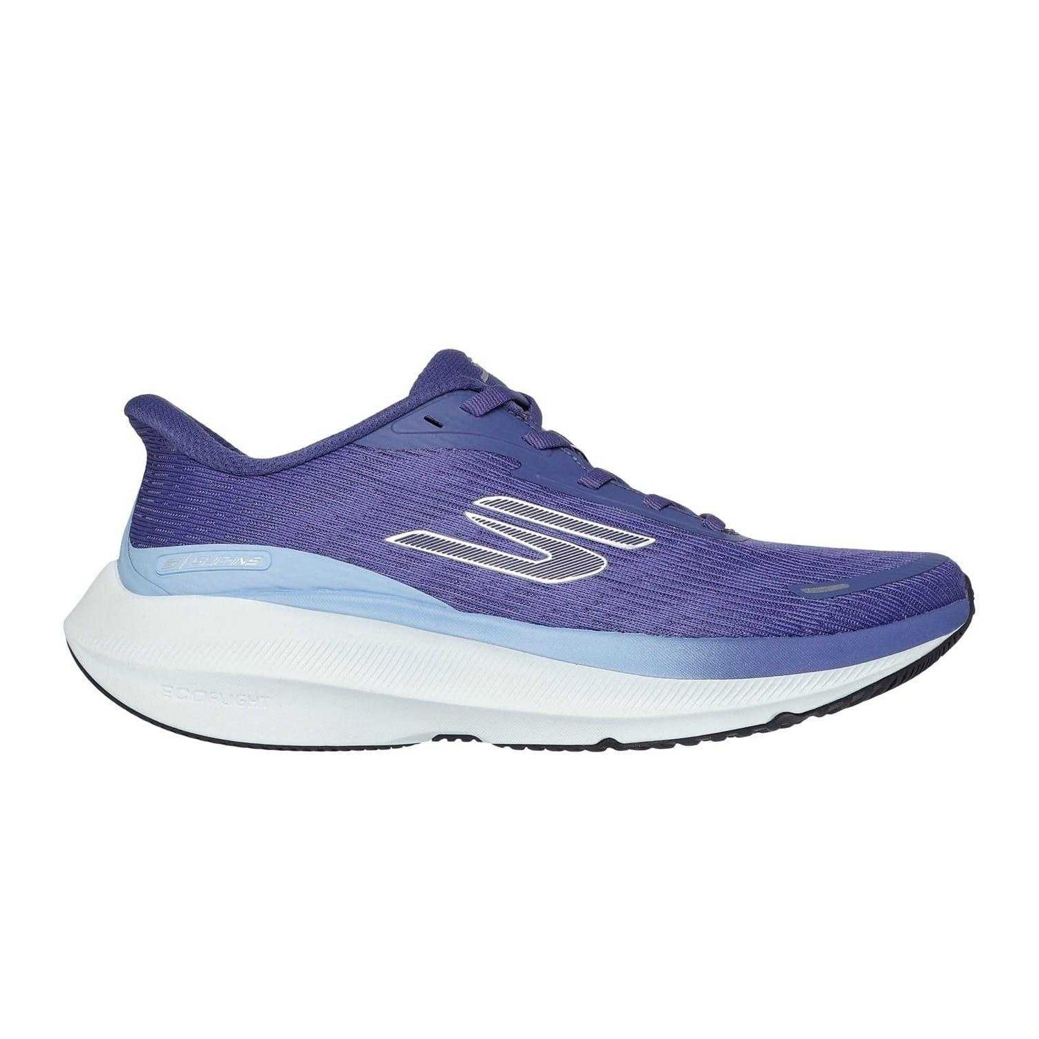 Purple - Side - Skechers Womens-Ladies Aero Pulse Slip-In Running Trainers