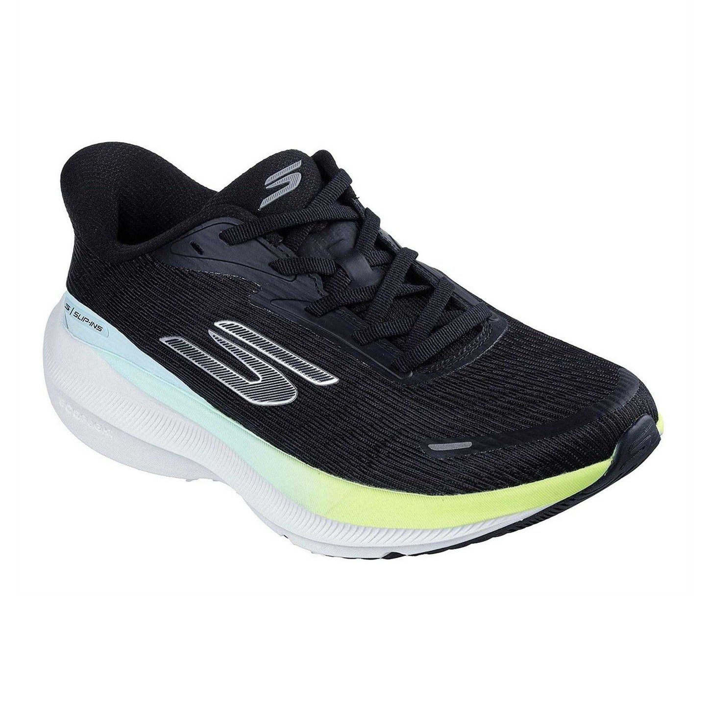 Black-Sun - Front - Skechers Womens-Ladies Aero Pulse Slip-In Running Trainers