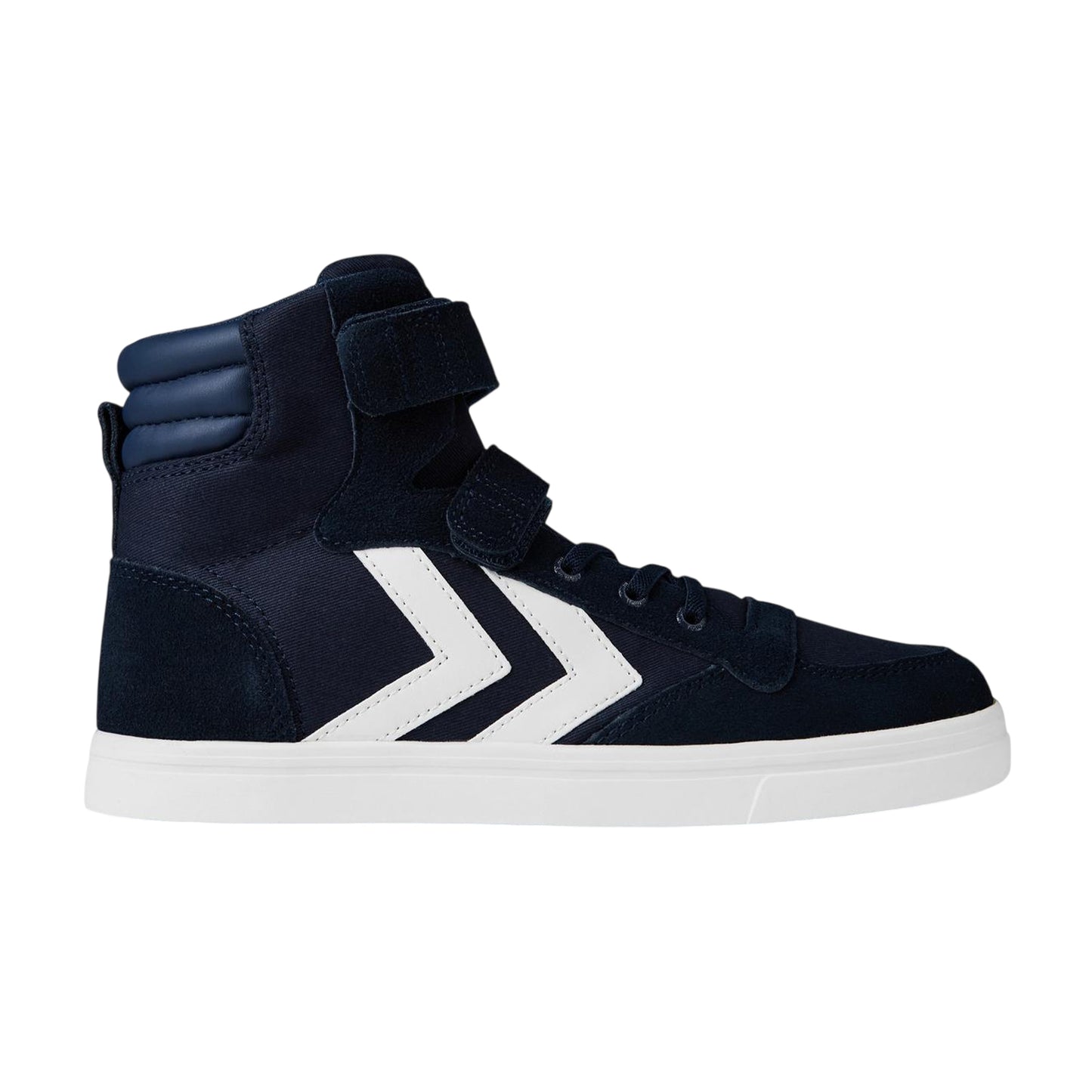 Dress Blue - Lifestyle - Hummel Womens-Ladies Stadil Chevron Stripe Leather Trainers
