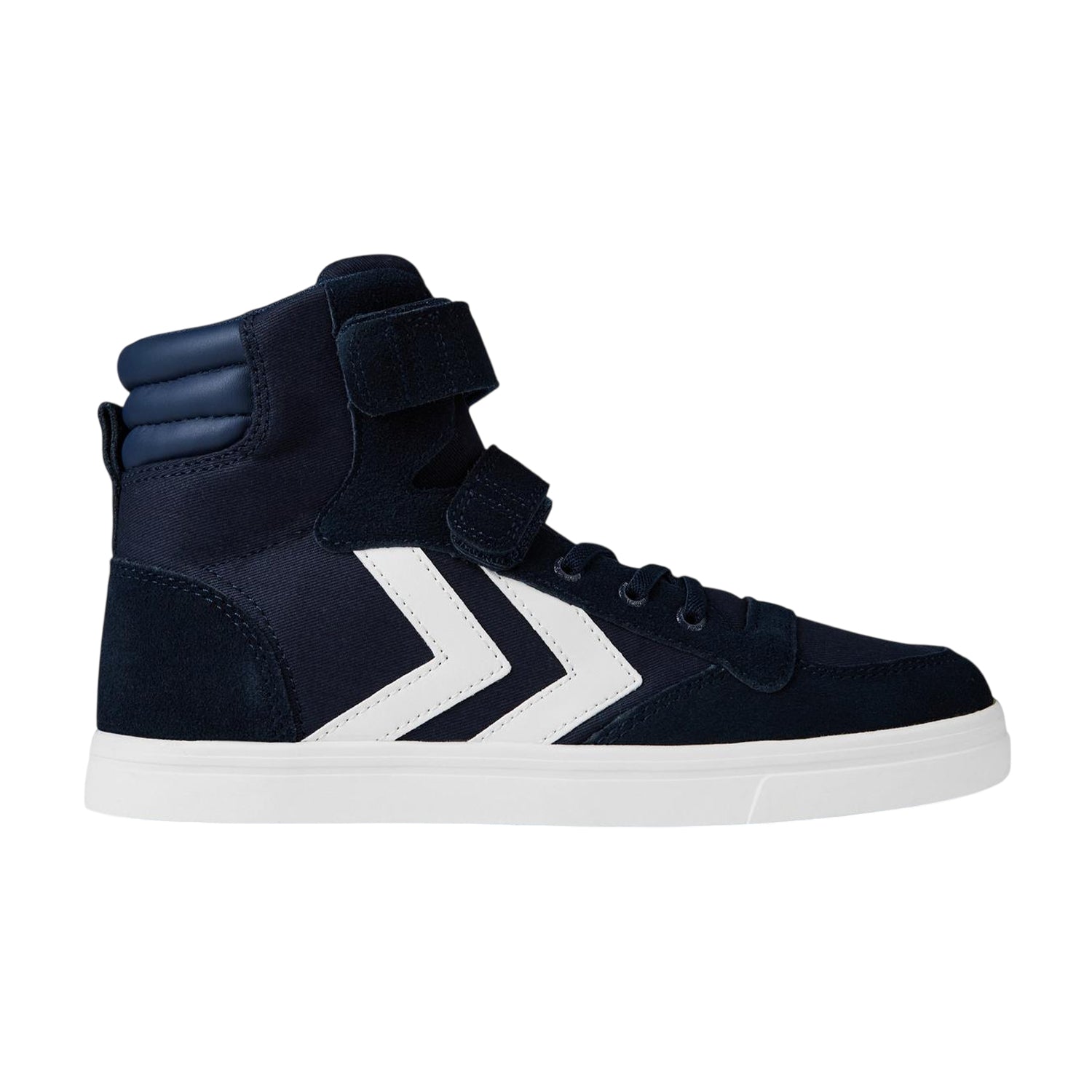 Dress Blue - Lifestyle - Hummel Womens-Ladies Stadil Chevron Stripe Leather Trainers