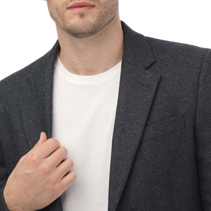 Navy - Side - Ted Baker Mens Arthurj Wool Blend Suit Jacket