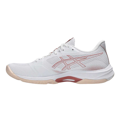 White-Rose - Side - Asics Womens-Ladies Netburner Ballistic Shoes