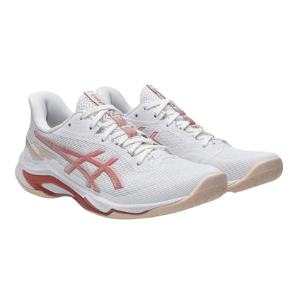 White-Rose - Front - Asics Womens-Ladies Netburner Ballistic Shoes