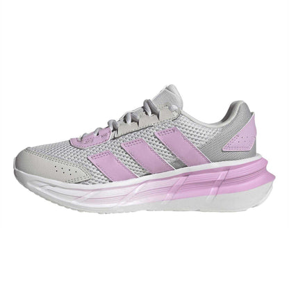 Grey-Lilac - Side - Adidas Girls Astrastar Cloudfoam Trainers