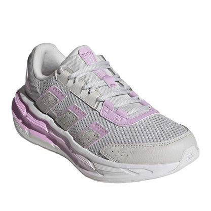 Grey-Lilac - Front - Adidas Girls Astrastar Cloudfoam Trainers