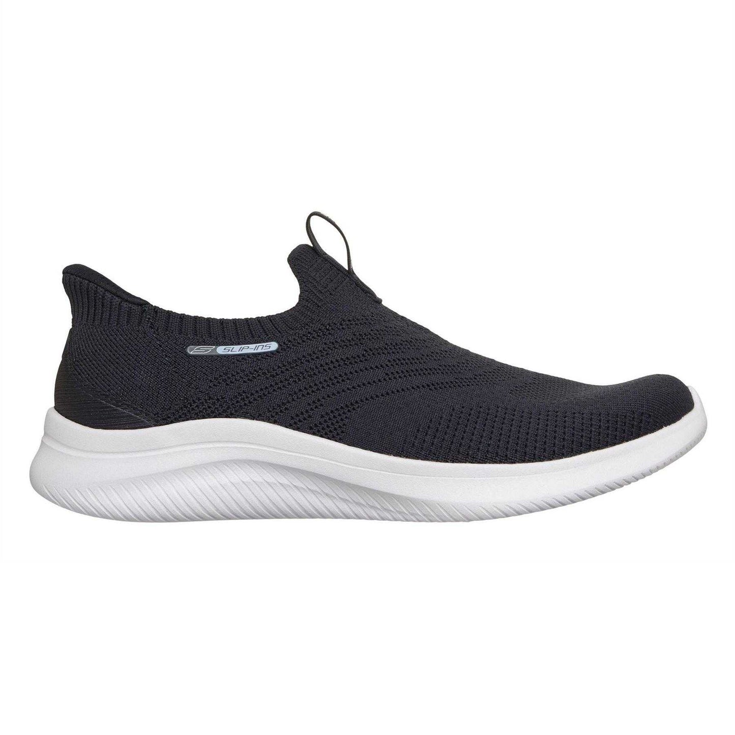 Navy - Side - Skechers Womens-Ladies Ultra Flex Flat Trainers