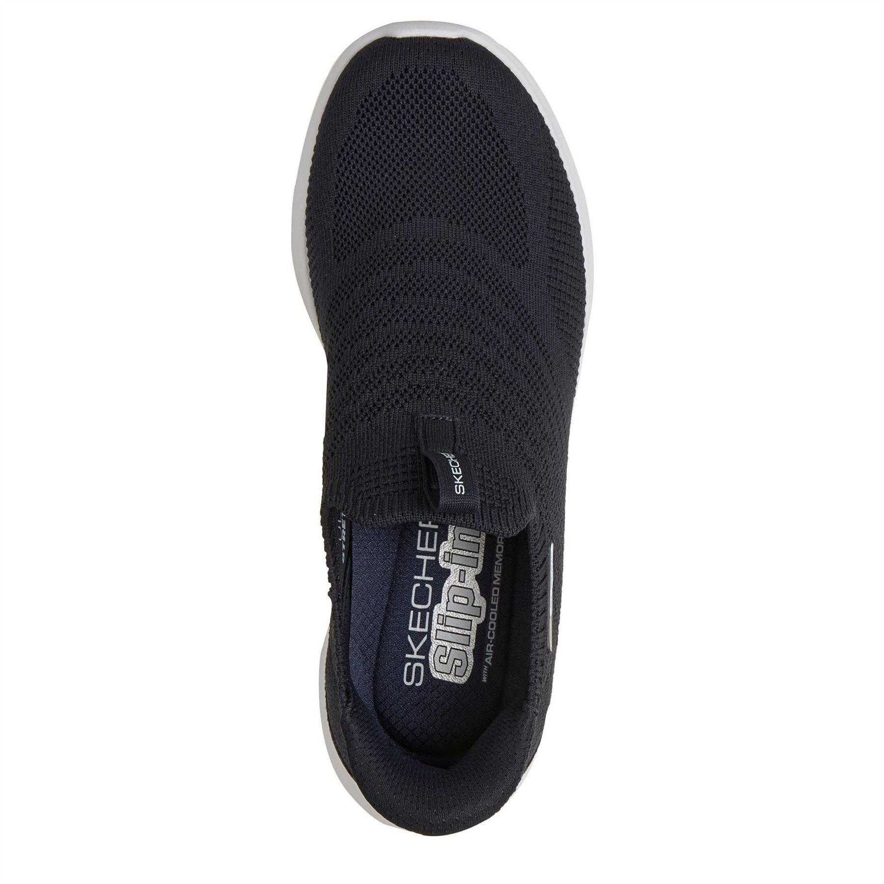 Navy - Lifestyle - Skechers Womens-Ladies Ultra Flex Flat Trainers