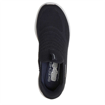 Navy - Lifestyle - Skechers Womens-Ladies Ultra Flex Flat Trainers