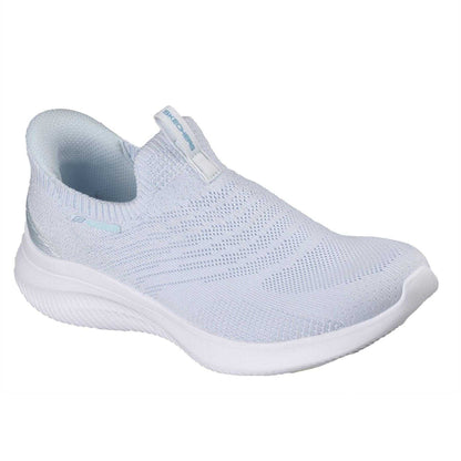 Light Blue - Back - Skechers Womens-Ladies Ultra Flex Flat Trainers