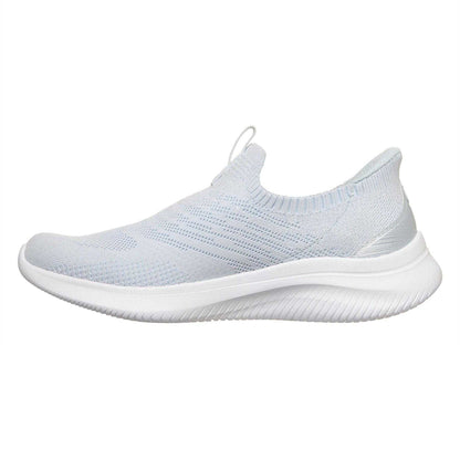 Light Blue - Side - Skechers Womens-Ladies Ultra Flex Flat Trainers