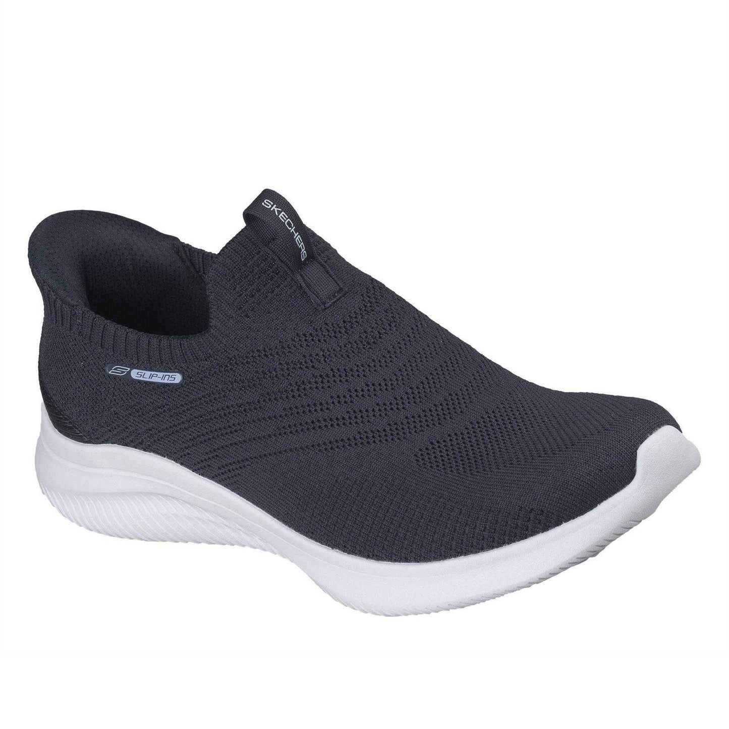 Navy - Front - Skechers Womens-Ladies Ultra Flex Flat Trainers