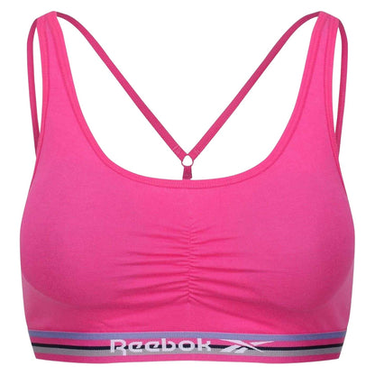 Pink - Front - Reebok Womens-Ladies Jackie Sports Bra