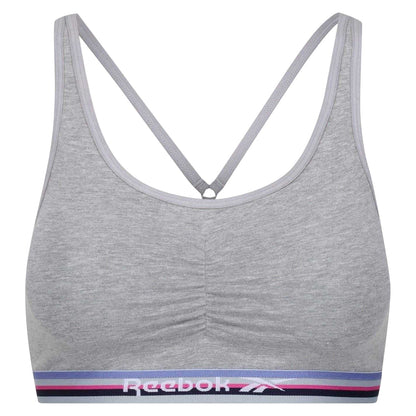Grey Marl Marl - Front - Reebok Womens-Ladies Jackie Sports Bra