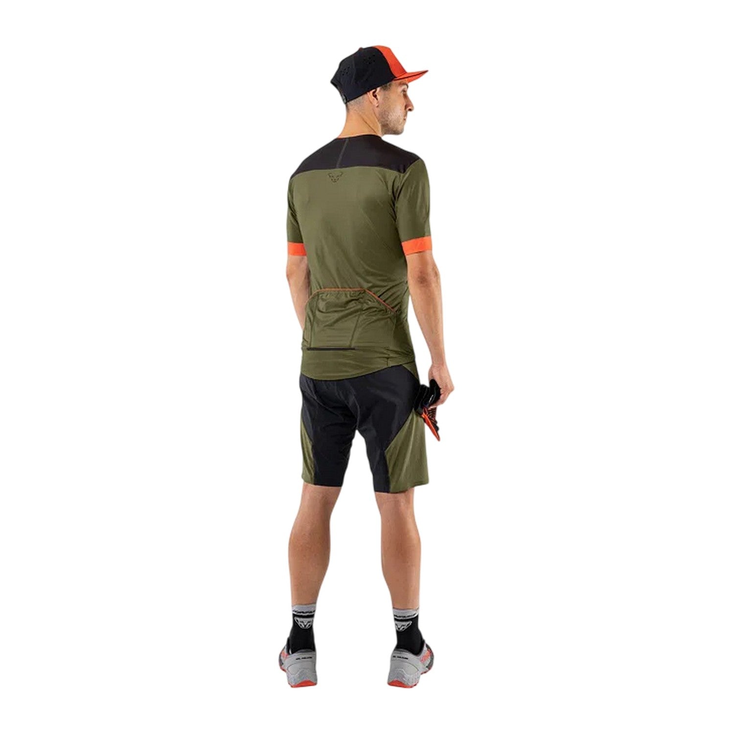 Moss - Back - Dynafit Mens Colour Block Cycling Jersey