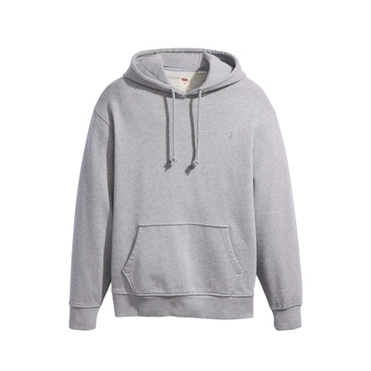 Grey Marl - Front - Levis Mens Graphic Relaxed Fit Hoodie