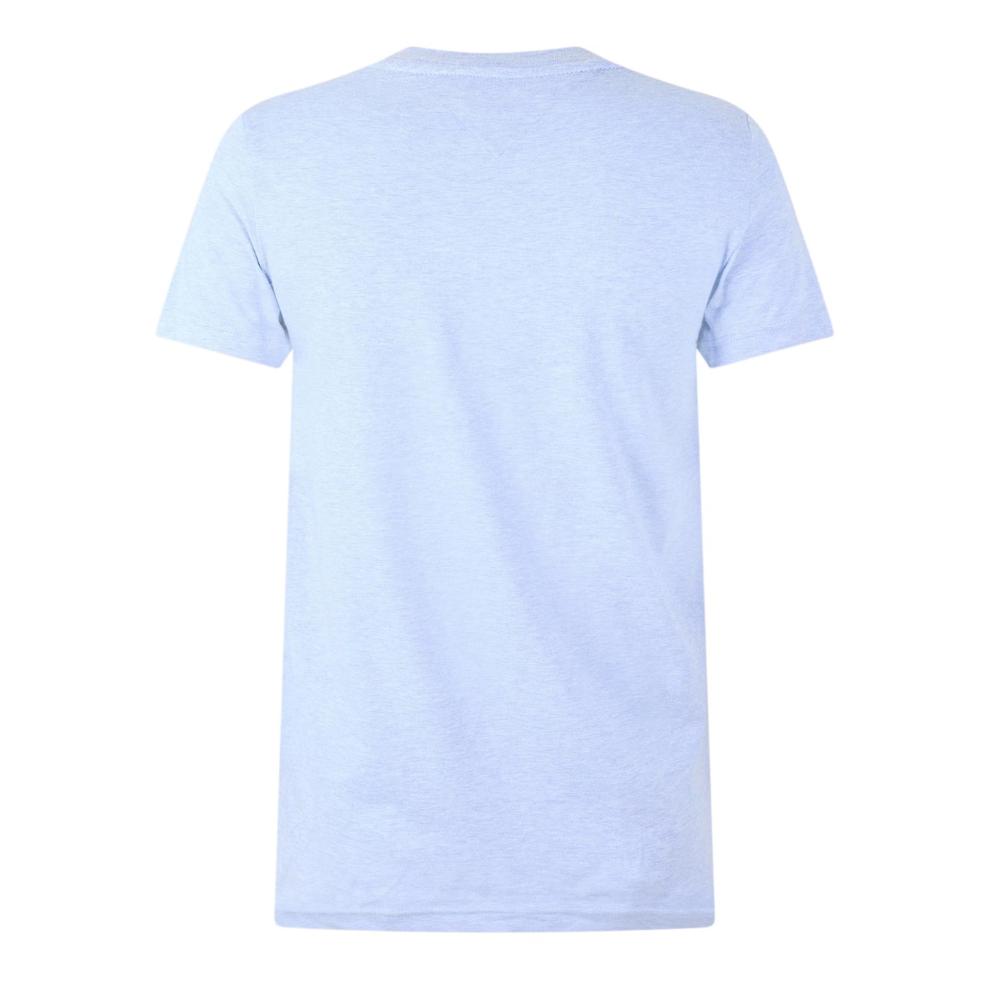 Heather Blue - Back - Tommy Hilfiger Womens-Ladies Chest Logo Crew Neck T-Shirt