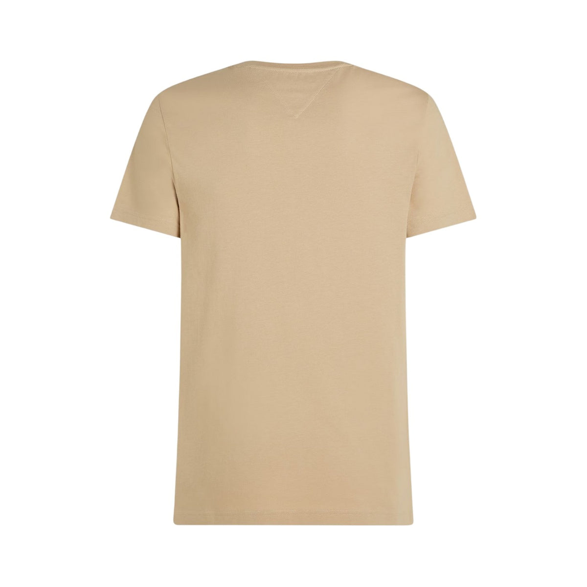 Sandalwood - Back - Tommy Hilfiger Womens-Ladies Chest Logo Crew Neck T-Shirt
