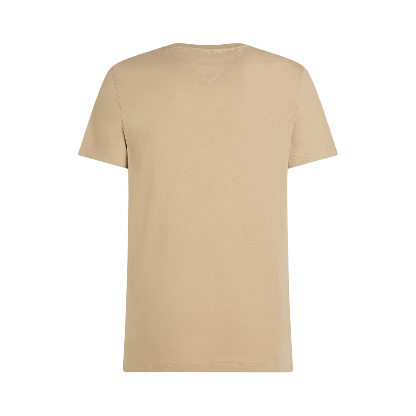 Sandalwood - Back - Tommy Hilfiger Womens-Ladies Chest Logo Crew Neck T-Shirt