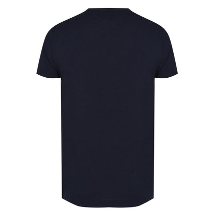 Sky Diver Blue - Back - Tommy Hilfiger Womens-Ladies Chest Logo Crew Neck T-Shirt