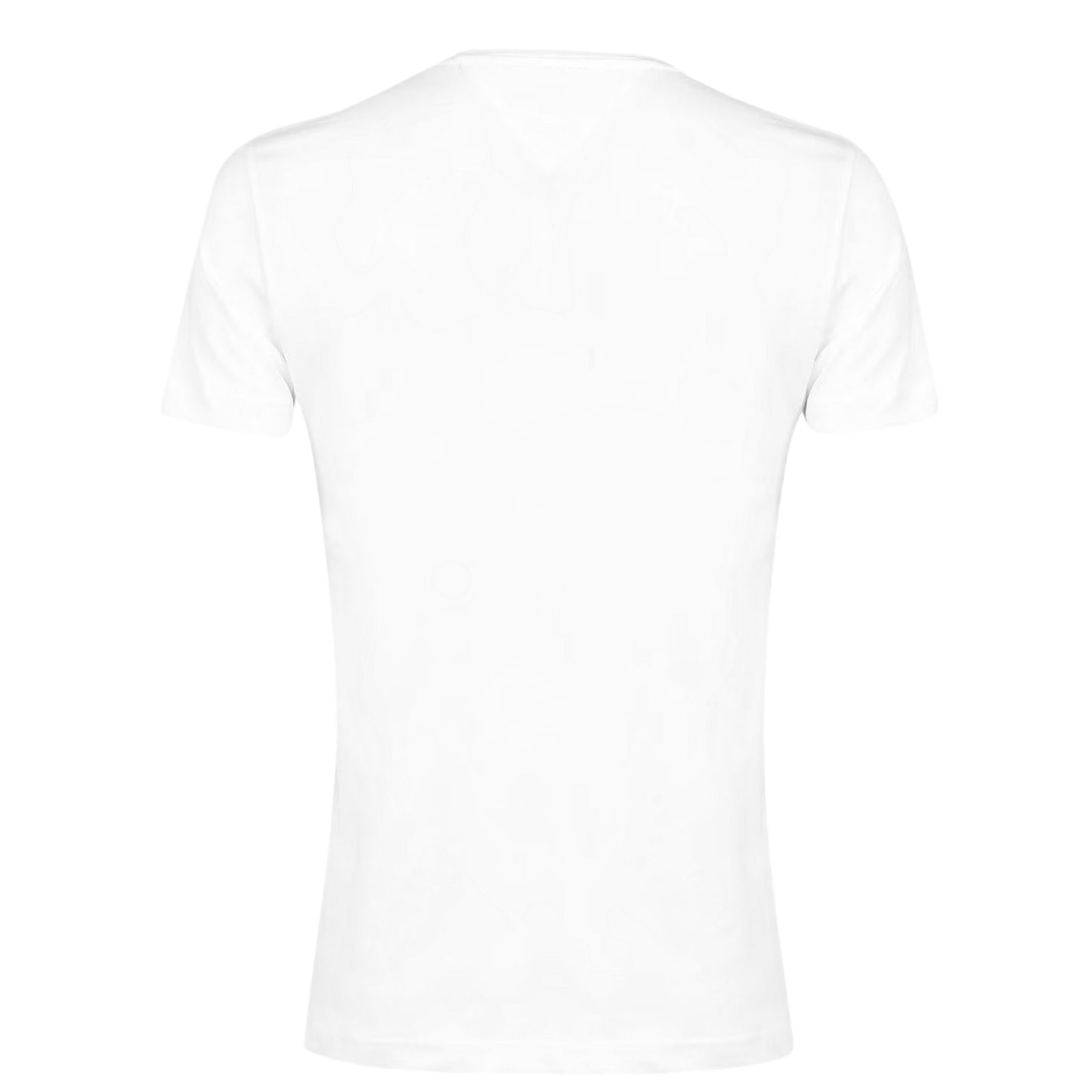 White - Back - Tommy Hilfiger Womens-Ladies Chest Logo Crew Neck T-Shirt