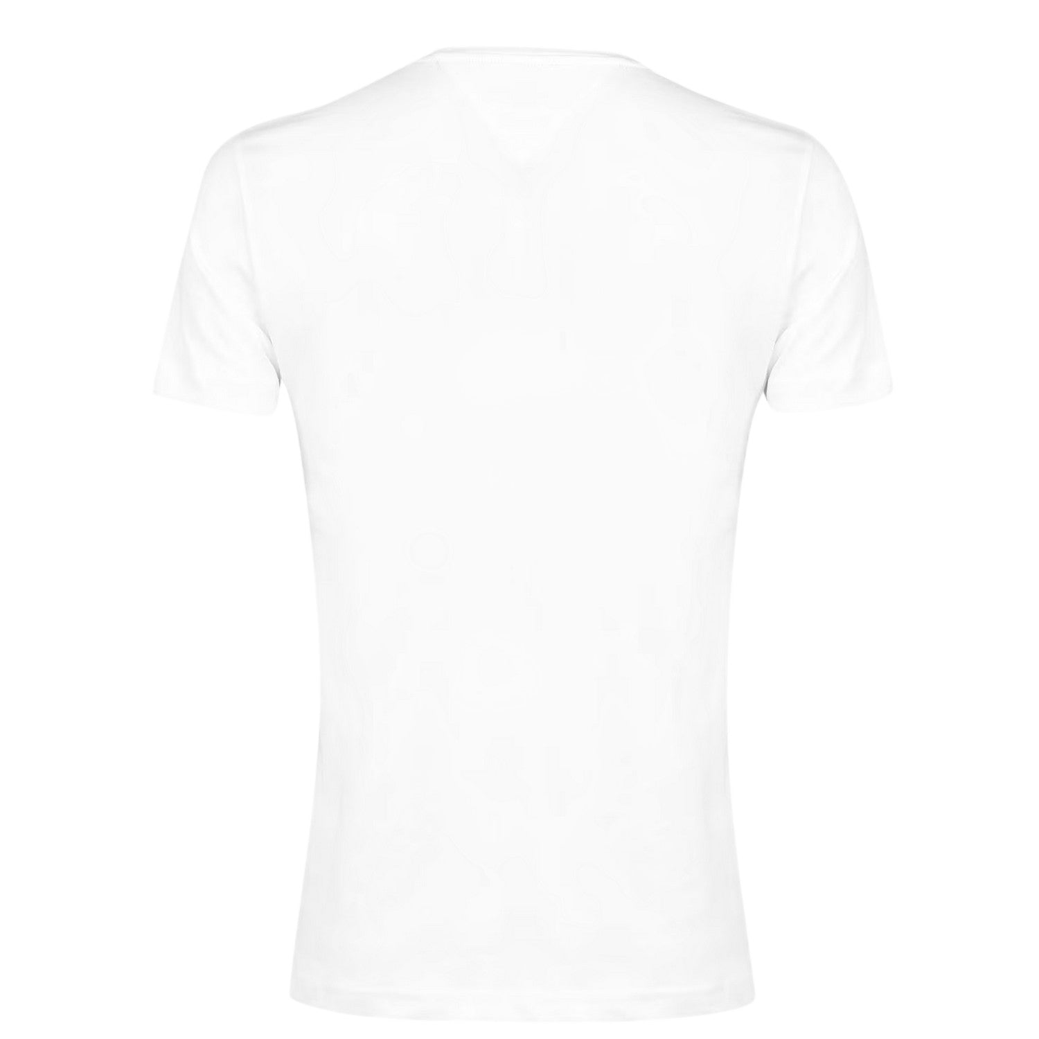 White - Back - Tommy Hilfiger Womens-Ladies Chest Logo Crew Neck T-Shirt