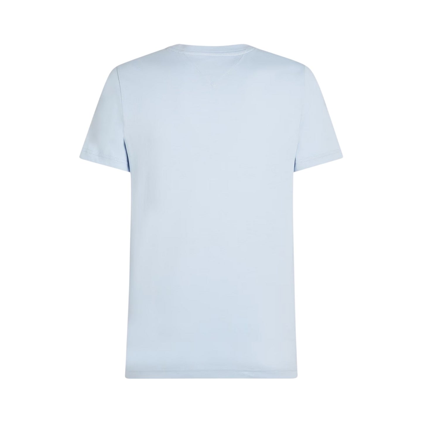 Breezy Blue - Back - Tommy Hilfiger Womens-Ladies Chest Logo Crew Neck T-Shirt